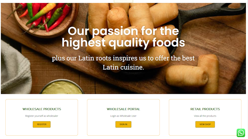 E-commerce Rico Rico Latin Food